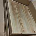 Set of 4 Large Torched Wood Decorative Storage Crates, Nesting Wooden Crates for Display Rustic, Farmhouse Wooden Storage Container Boxes Made from 100% Wood