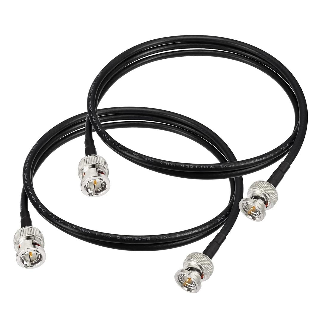Superbat 3G/6G HD SDI Cable BNC Cable 3ft Thin Short (Belden 1855A) Supports HD-SDI/3G-SDI/4K/8K Camera Recorder Precision SDI Video Cable (2pcs)