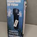 Aquarium Filter for 100-500 Gallon Tank, U-V Fish Tank Green Clean Machine Submersible Powerful Pump Canister Filter 600GPH for Pond Turtle Tank Saltwater Freshwater Crystal Clear Green Killing