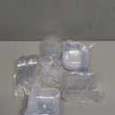 200 Pcs Mini Appetizer Plates with Spoons Forks, Clear Plastic Dessert Plates Small Disposable Appetizer Plate for Dessert Sauce Snacks, for Party Birthday Wedding