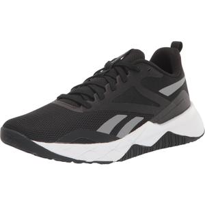 Reebok Womens NFX Fitness Performance Running Shoes (9.5, Black/Pure Grey/White)