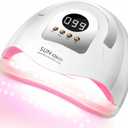 UV LED Nail Lamp with 81 Beads, 380W Nail Curing Lamps for Gel Polish with Automatic Sensor/4 Timer Setting,Led Nail Dryer, Professional Nail Art Drying Tools for Fingernail and Toenail