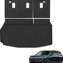 Sze Cargo Mat with Backrest Mats for 2024 2025 2026 Chevy Traverse (NOT 2024 Limited) & 2025 2026 Buick Enclave Trunk Mat TPE Seats Back Mat All Weather Cargo Liner for Chevy Traverse Accessories