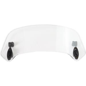 36cm Motorcycle Wind Deflector Clear Lens Adjustable Clip Windshield Extension Universal Fit for Most Motorcycle Scooter,White