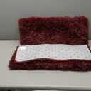 Burgundy Red Runner Area Rugs for Bedroom Living Room, 2x6 Feet Fluffy Bedside Rugs, Soft Shaggy Carpet for Kids Room Nursery, Cute Furry Rugs for Girls Boys Dorm Room Home Decor