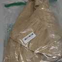 Natural Color Jute Burlap Christmas Holiday Ruffled Tree Skirt, 53 Inch Round