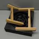 Black Ceramic Dog Bowl Slow Feeder for Medium and Large Breed,Elevated/Raised 1.5 Cup 8.26 in Slow Feeding Bowl,Puzzle Dog Food Bowl for Fast Eater,Maze Dish for Fast Eater