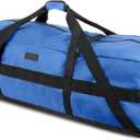 Fitdom 106L 45" Heavy Duty Extra Large Duffle with Upgrade Zipper, Durable & Water Resistant. Perfect as Camping Travel Storage Tent Storage Sports Equipment Bag For Coaches & More (Blue)