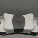 Pain Relief Cervical Pillow for Neck Support,Adjustable Ergonomic Pillow Cozy Sleeping,Odorless Orthopedic Memory Foam Pillows,Contour Bed Pillow for Side Back Stomach Sleeper (Queen Size-24.8''Lx14.96''Wx5.78''H, Grey)