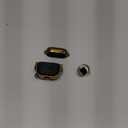 Maxjoy for AirPods 4 Case with Lock, Cute AirPods 4 Case Lock Protective Hard AirPod 4 Generation Cover for Women Men with Keychain Clip for AirPod 4th Generation Cover 2024, Black/Gold