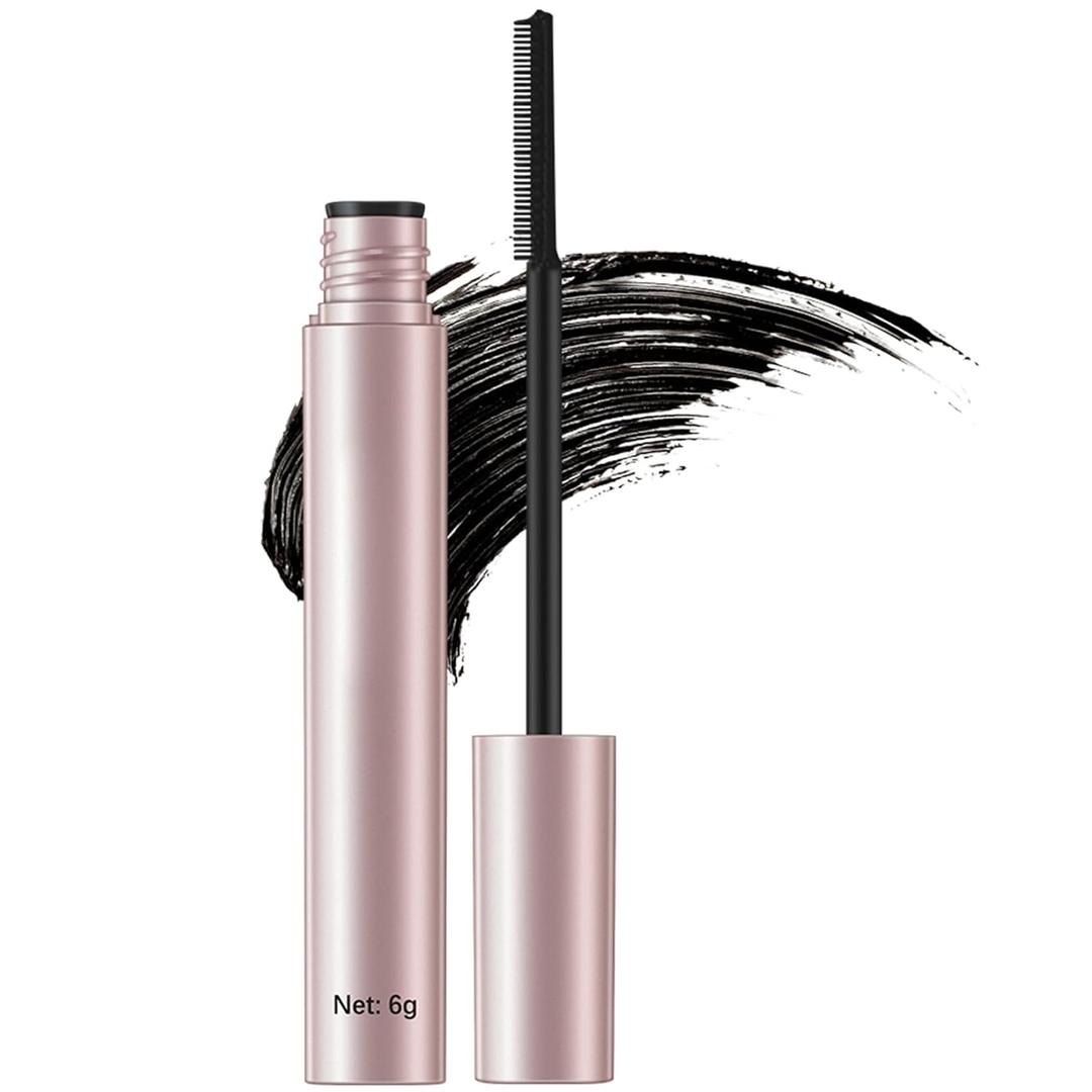 Black Tubing Curling Mascara for Lash Makeup, Waterproof & Sweatproof, Long Lasting Non-Smudged Magic Mascaras
