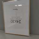 Fun Memories 24x30 Oak Wood Picture Frame, 24"x30" Poster Frame for Wall, Rustic Wood Frame 24x30 with Real Glass, 24 x 30 Frame with Mat for 18 x 24, Large Art Frames (Beige Oak Color, 1 Pack)