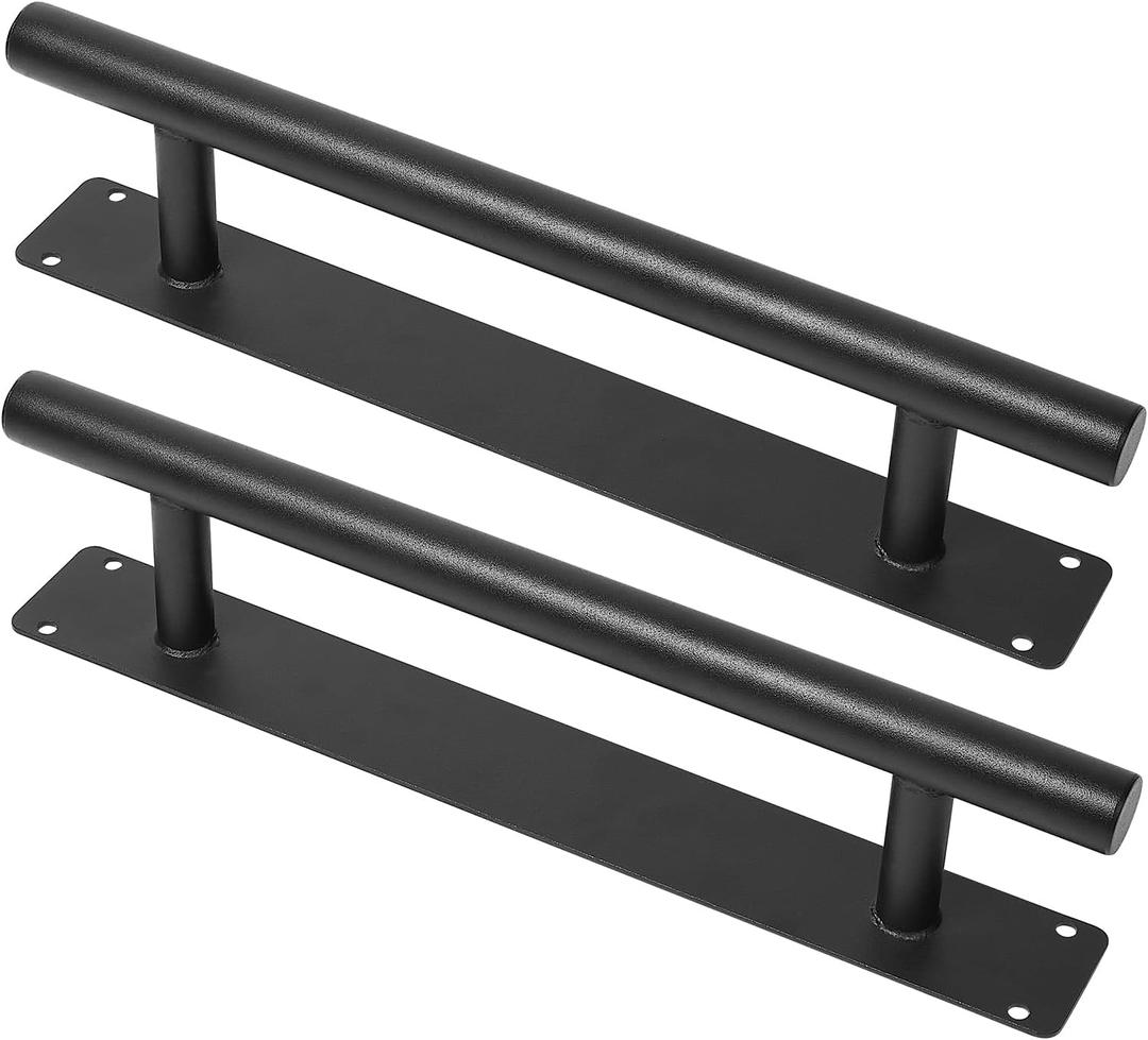 12'' Iron Interior Sliding Door Pull Handles Black Matte Pack of 2, Outdoor Gate Handles for Garage, Fence, Shed, Farm, Barn Door, Furniture Closet Drawer Pulls