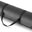 1/2 Inch Extra Thick Exercise Yoga Mat with Carrying Strap, Cushioned Support, for Fitness and Gym Workouts (Pink)