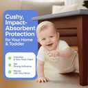 Baby Proof Corners 20.4ft and Edges with Furniture Corner & Edge Safety Bumpers, Impact-Absorbent 18ft Bumper & 8 Foam Corner Protectors, Thick, Odorless Table Edge Protectors for Baby | Grey (Gray)