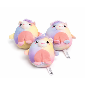 Goffa Cuddly Toy Animals Ball Shape Unicorn, 3 Pack
