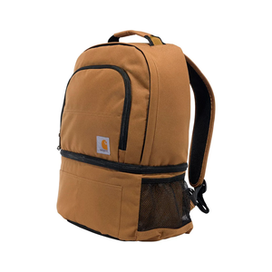 Carhartt Insulated 24 Can Two Compartment Cooler Backpack, Fully-Insulated Base, Durable Water-Resistant for Camping, Beach & Travel