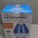 Crane Droplet Ultrasonic Teardrop Cool Mist Air Humidifier, 0.5 Gallon for Bedroom and Office, Blue and White, Nursery Humidifier