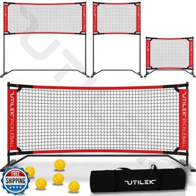Mini Pickleball Dink Net, Small Size Set 4ft + 7ft, Paddles, Court Markers, 6