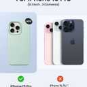 for iPhone 15 Pro Case Liquid Silicone Slim Shockproof Protective Cover 6.1 Inch Anti-Scratch Drop Protection,Light Mint