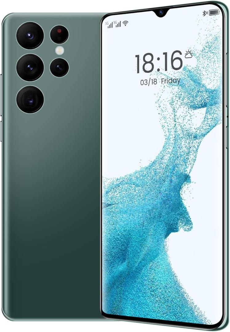 Unlocked Smartphone 6.7inch Cell Phone S22 Ultra 2+16GB HD Full Screen Straight Talk Phone Dual Sim Unlocked Android Phones Boost Mobile Phone (green)
