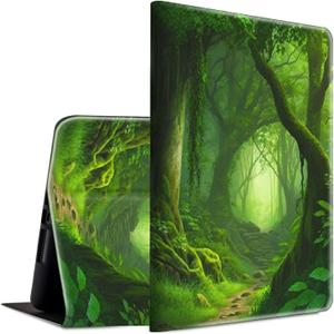 Case for Kindle Paperwhite 12th Generation & Kindle Colorsoft Signature Edition 2024 7 inch Lightweight Smart Case PU Leather Adjustable Stand Protective Cover with Auto Wake/Sleep - Forest Green