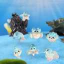 3 x 21PCS Mini Resin Ocean Animals Miniature Sea Animals Figurines Party Favors Bag Filler Tiny Marine Ornaments Charms for Vase Filler Aquarium Garden Fish Tank Micro Landscape Dollhouse