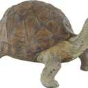 Deco 79 Resin Turtle Indoor Outdoor Garden Sculpture Distressed Textured Small Planter Pot with Patterned Shell, Planter 14" x 24" x 13", Brown