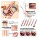 HGHDBT 70Pcs Pink Makeup Brushes Set Professional Makeup Kit Multi-functional Makeup Tool Set with Case Facial Makeup Accessories, Foundation Makeup Brush Kit Eye and Face Make up Brushes & Tools