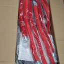 6Pack Silver Stanchion Post, 5 ft Red Velvet Rope Red Carpet Ropes and Poles, Stainless Steel Stanchions for Grand Opening Casino Theme Party Decorations Crowd Control Barriers