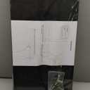 C Shaped End Table,Solid Wood C Table for Couch,Bedroom and Living Room,Space-Saving Small Side Table for Laptop and Narrow Spaces (Black)