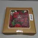 TINGE TIME Artificial Flowers Poinsettia Faux Flowers Bulk for DIY Bridal Wedding Bouquets Baby Shower Centerpiece Table Home Decorations