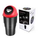 Car Trash Can Bin with Lid, Mini Garbage Cans for Back seat Leakproof Vehicle Automotive Cup Holder Car trashcan, Small Trash Bin for Automotive Office Home Kitchen (Red001)