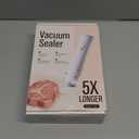 Compact Vacuum Sealer for Food Sealer: Handheld Portable Vacuum Sealer Machine for Food Storage, Rechargeable Food Vacuum Sealing for Kitchen Travel Fridge Meal Prep, Gifts for Mom, Wife, Chef & Home (Small, White)