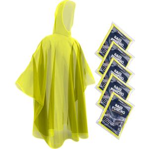Hagon PRO Disposable Rain Ponchos for Adults (5 Pack) (One Size)