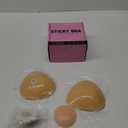 Ultra Push up Sticky Bra Pads Inserts | Double Sided Adhesive Bra Inserts | Stick on Bra for Sports Bra Swimsuit (Medium, Beige)