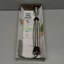 Kamenstein Perfect Tear Wall Mount Paper Towel Holder, Patented Design for One-Handed Use, Rounded Finial, 14-Inch, Brushed Silver Metal Finish