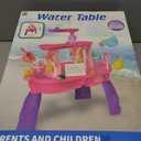 Hugut Upgraded 3-Tier Sand Water Table Outdoor Sensory Play Table for Kids, Ideal Gift for Backyard Summer Fun