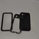 Marrkey for iPhone 16E Metal Case 6.1",Heavy Duty Shockproof Aluminum Alloy Tough Armour Military Grade Phone Case,360 Full Body Protective Cover with Silicone Built-in Screen Protector - Black