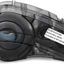 Replacement for Label Tape M21-500-595-WT, All-Weather Vinyl Label 1/2" W 21' L Black on White Compatible with M210 and M210-LAB Printer, for Indoor/Outdoor Labels, 1Pcs