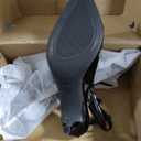 GENSHUO Low Kitten Heels Women's Slingback Dressy Pumps Pointed Closed Toe Ankle Strap Elegant Wedding Pumps Formal Comfortable Shoes, Size 9