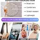 OCCI CHIARI Modern Big Frame Reading Glasses for Women Square Readers(Black 2.0x) 