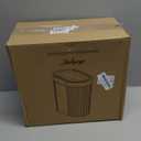 jinligogo 5 Gallon Bathroom Trash Can with Lid, Automatic Motion Sensor White Trash Can, Touchless Slim Waterproof Garbage Bin for Kitchen, Bedroom, Office, and Bathroom