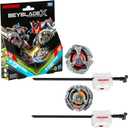 Beyblade X Transformers Collab Optimus Primal 3-60F vs. Starscream 3-80N Multipack Set with 2 Tops & 2 launchers; Battling Top Toys for 8 Year Old Boys & Girls
