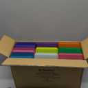 novelinks Plastic Clear Storage Containers for Organizing, Craft Storage Organizers and Stackable Storage Bins with Lids for Pencil Box, Bead, Cookie Cutter, Board Game (9 Pack Medium -Color)