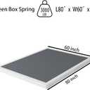 OSASET Low Profile Box Spring Queen - 3 Inch Box Spring Queen Heavy Duty Bed Foundation Metal Bed Base Easy Assembly