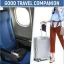 BALAPET Portable Foldable Travel Seat Cushion,Thick Airplane Seat Cushion for Long Flights,Travel Essentials Adjustable Pad for Flying, Airplane, Office, Home, Trains, Cars(14.9x11.8x1.6in)