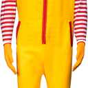 4-Piece Adult Clown Costume Set - Halloween Costume for Men, Christmas & Carnival Fancy Dress Outfit (Large)
