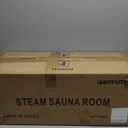 Portable Sauna Box for Home, Person Saunas Tent at Home with 3L 1200 Watt Steamer, Remote Control and Fodable Chair (Light Black)
