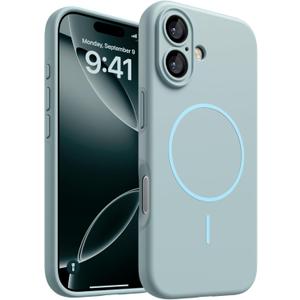 Magnetic for iPhone 17 Case, [Matte Solid Color] [Full Camera Protection] Protective Case for iPhone 17 - Slate Gray